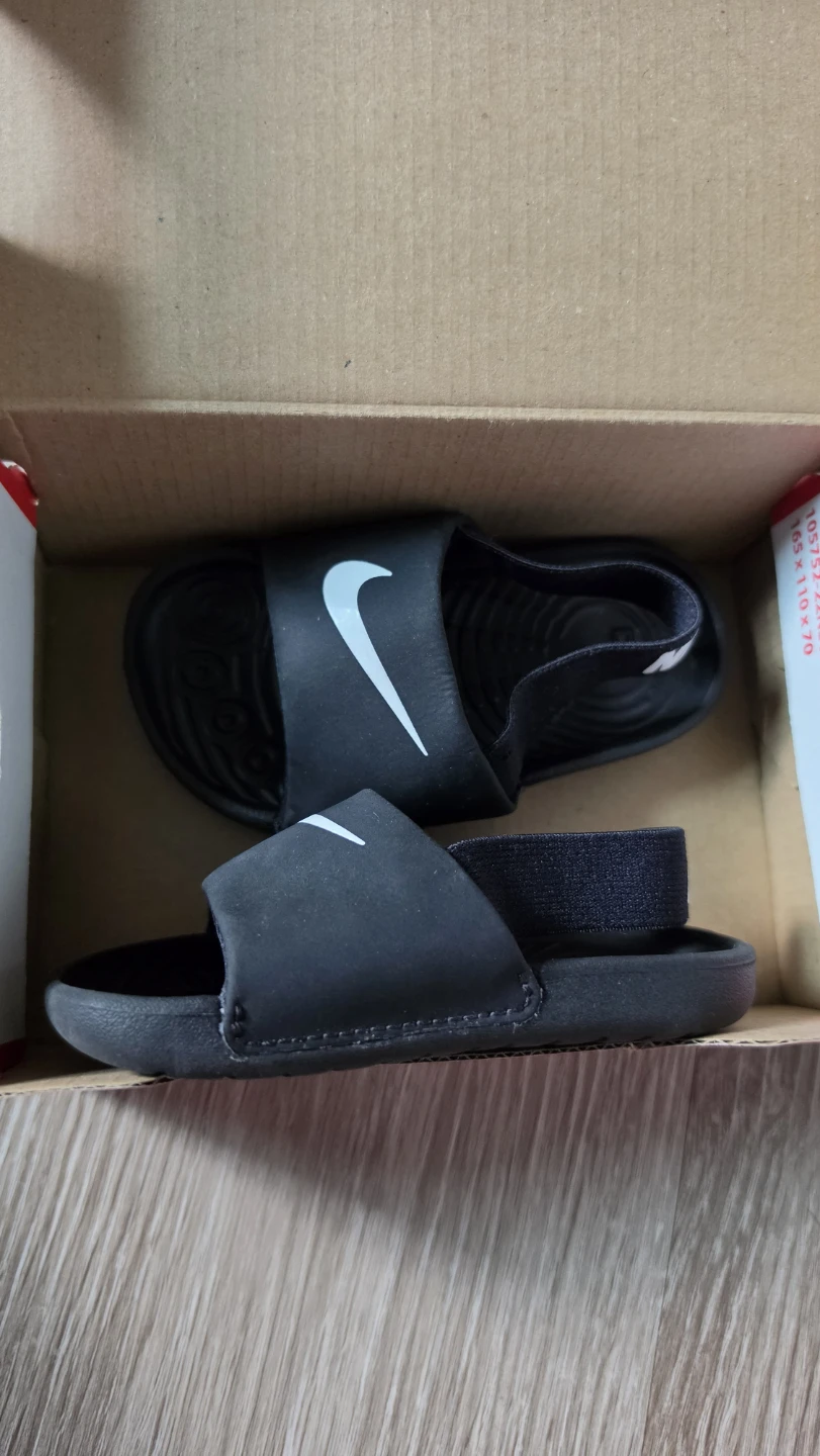Nike Kawa Slide TD Black/White Size 6c - photo 3