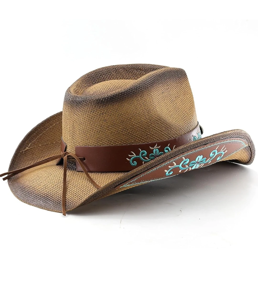 Cowboy Hat with Turquoise Embellishments - photo 2