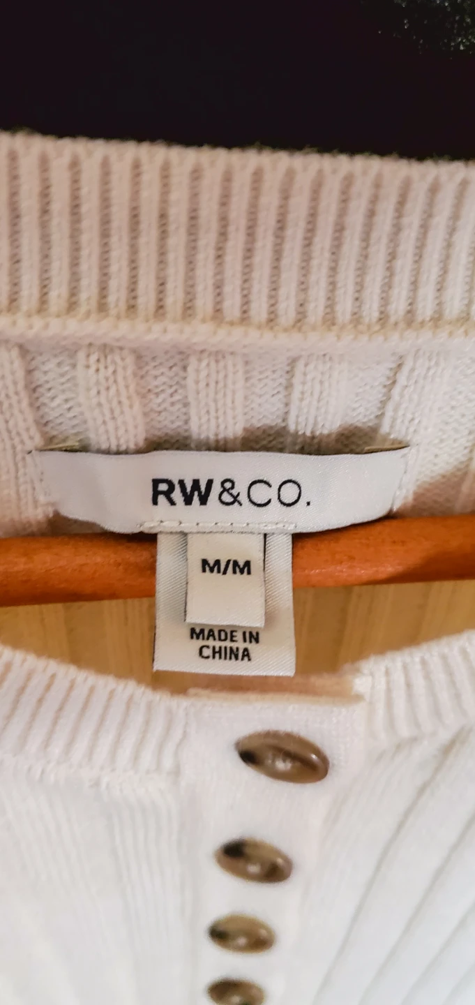 RW & CO. White Ribbed Sleeveless Top - photo 2