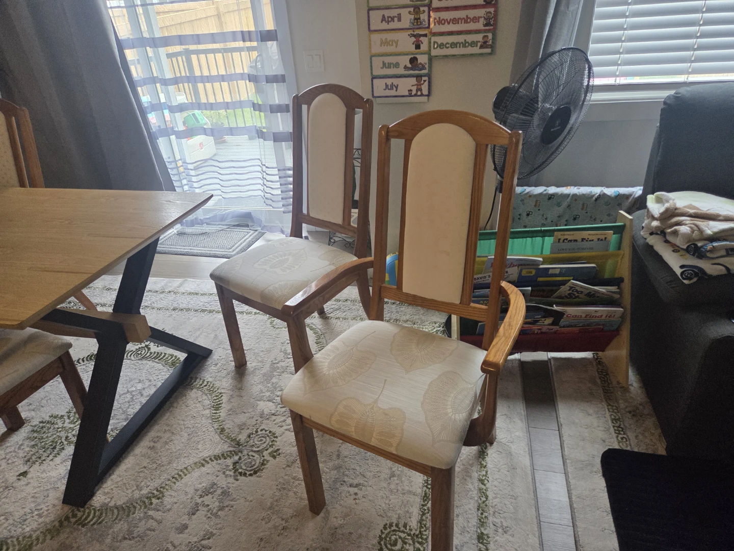 Dining Chairs (Set of 6) plus High quality Table