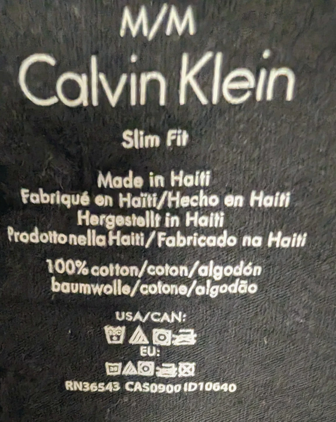Calvin Klein Black Slim Fit T-Shirt - Men's Medium - photo 2
