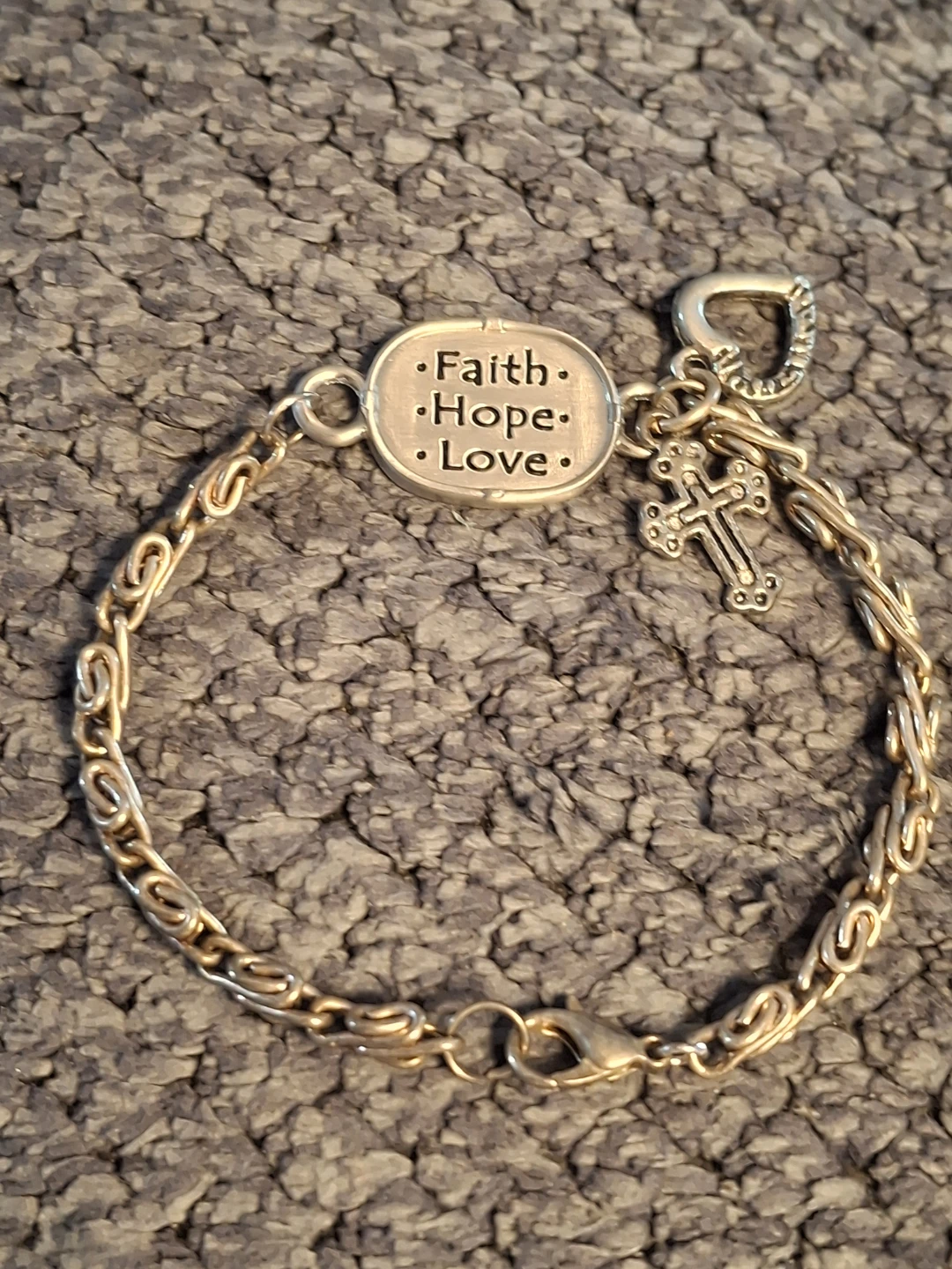 Faith Hope Love Charm Bracelet - photo 2