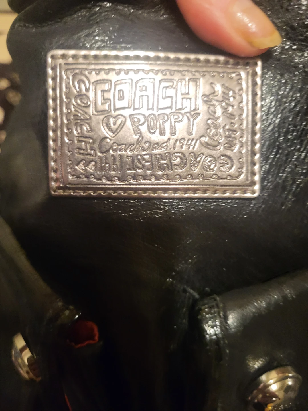 Coach Poppy Leather Shoulder Bag - photo 2