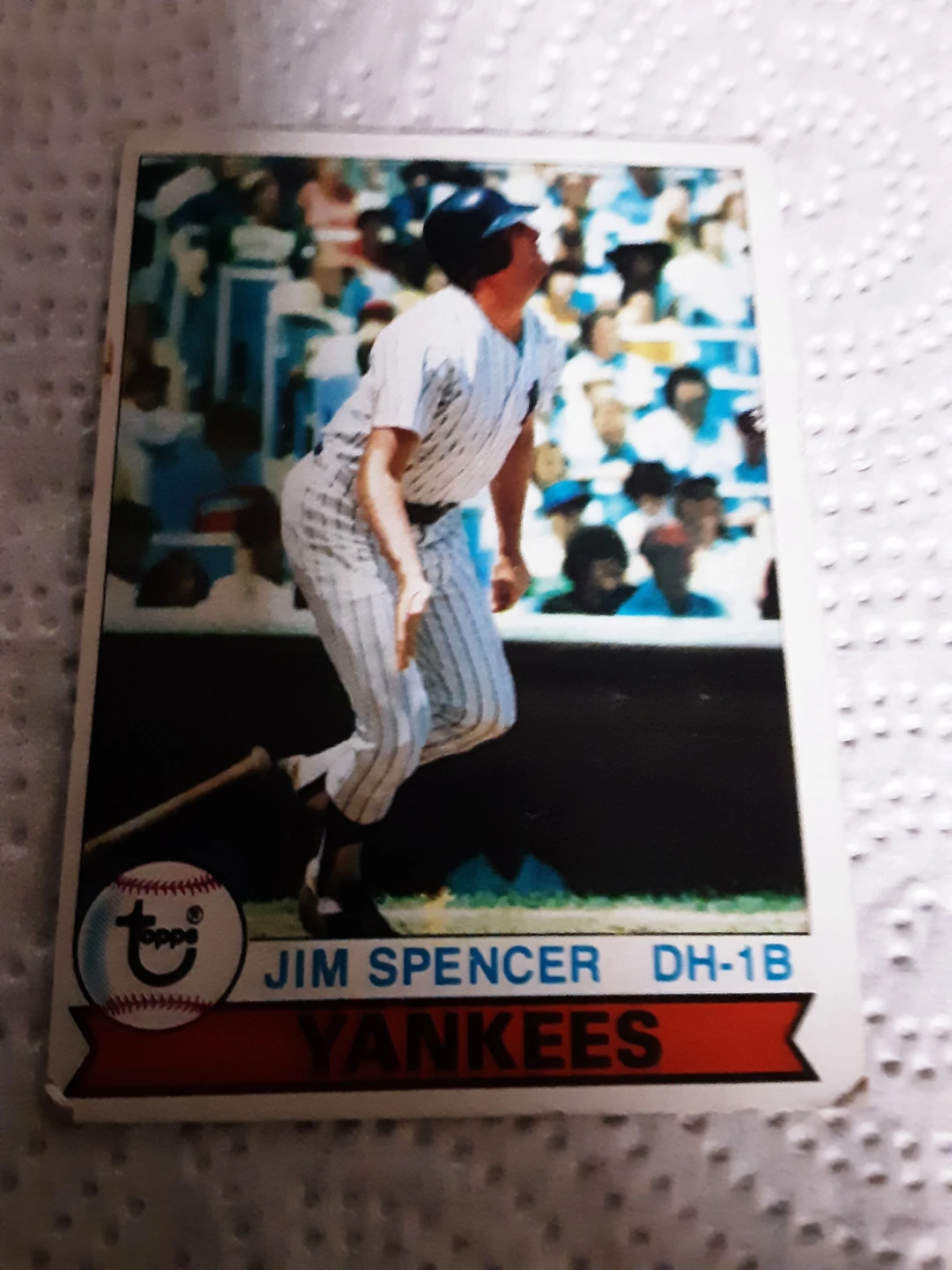 1978 Topps Jim Spencer New York Yankees Baseball Card