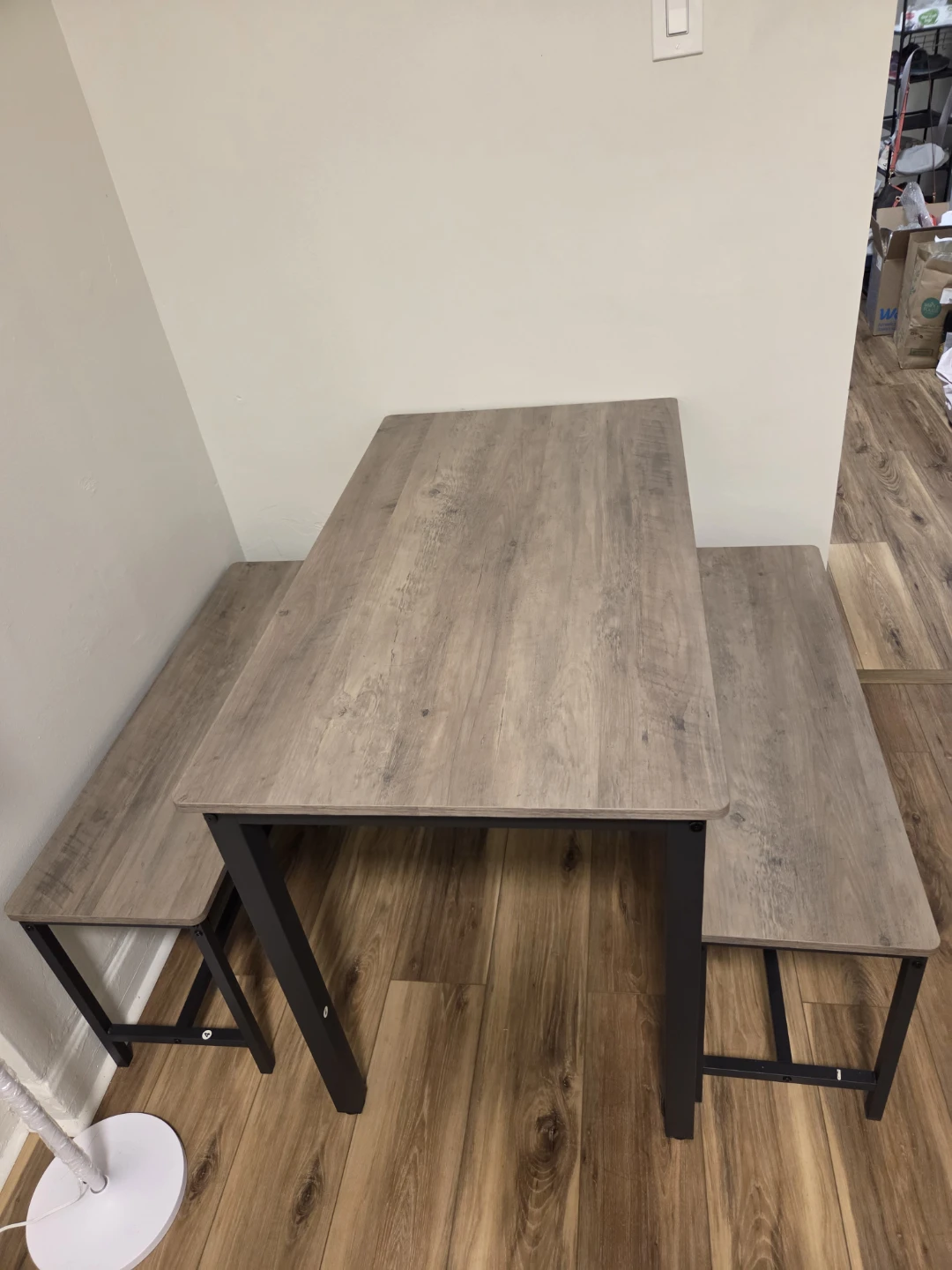 Dining table with Benches