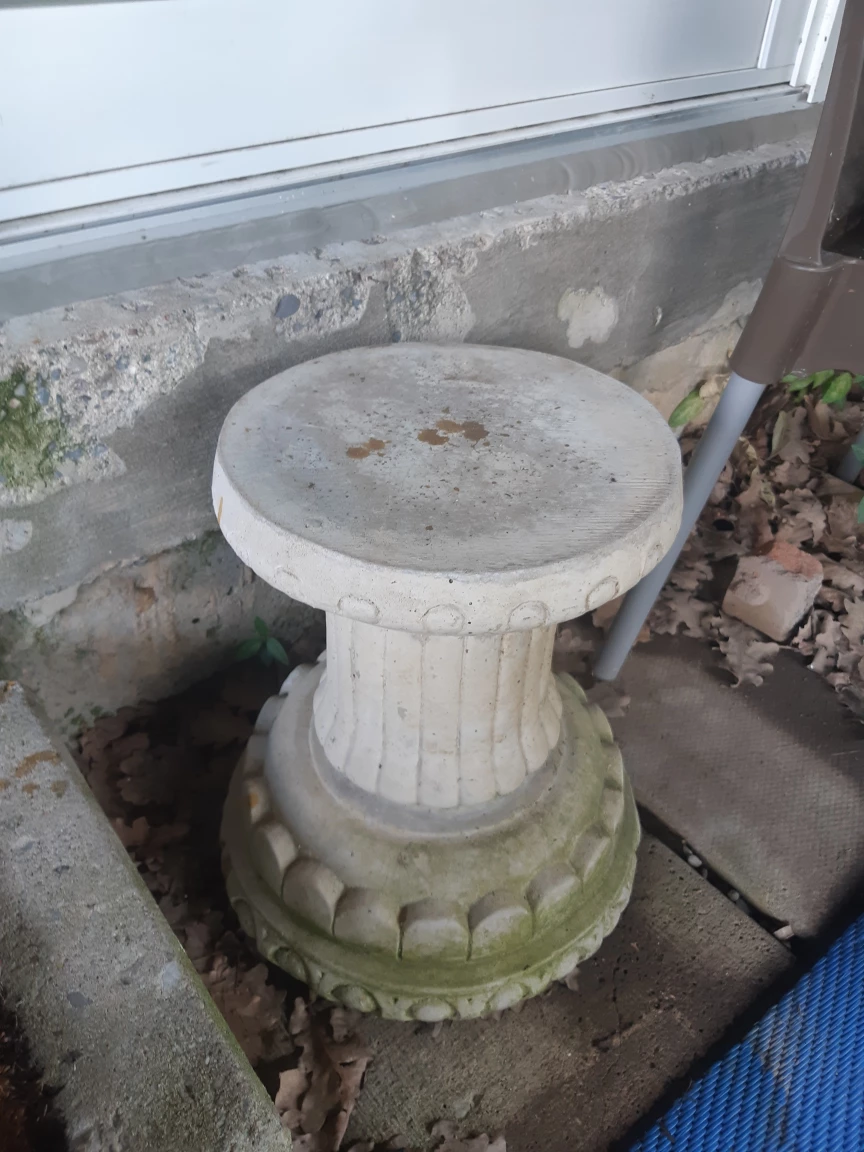 Concrete Pedestal Plant Stand