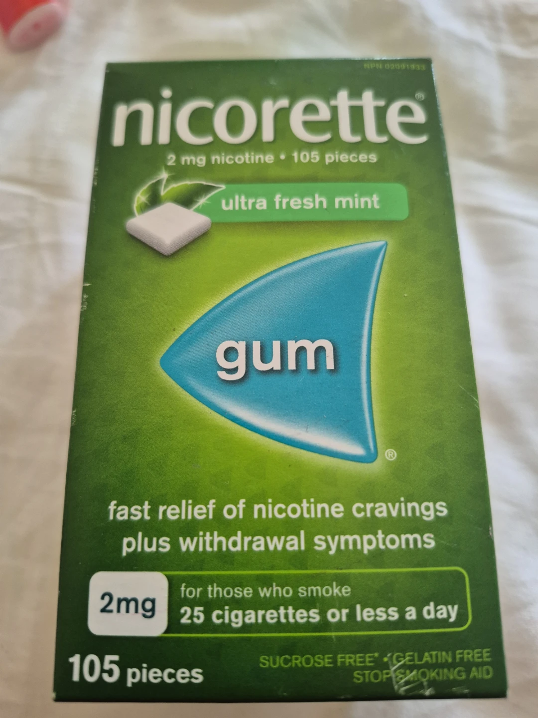 Nicorette Ultra Fresh Mint Gum 2mg 105 Pieces - photo 2