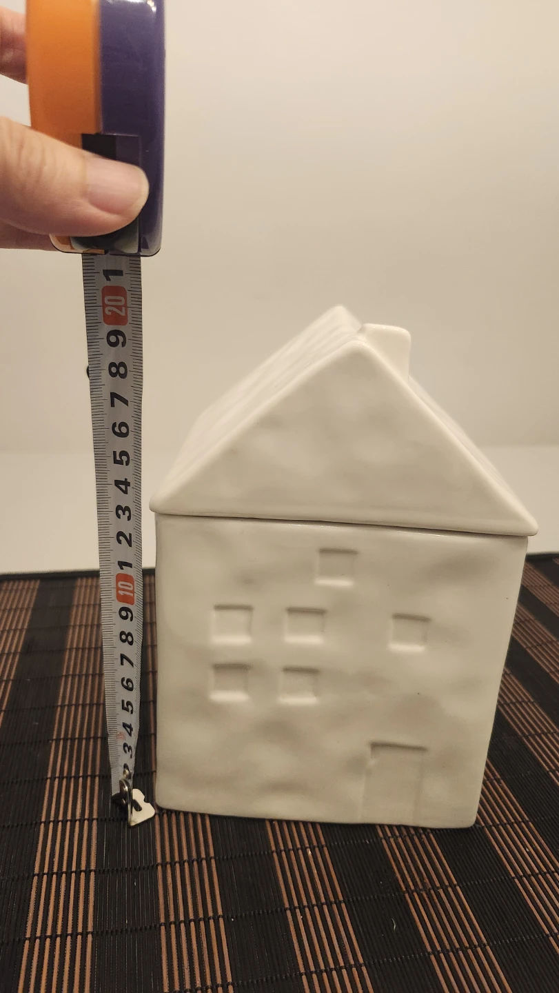 White Ceramic House Trinket Box - photo 4