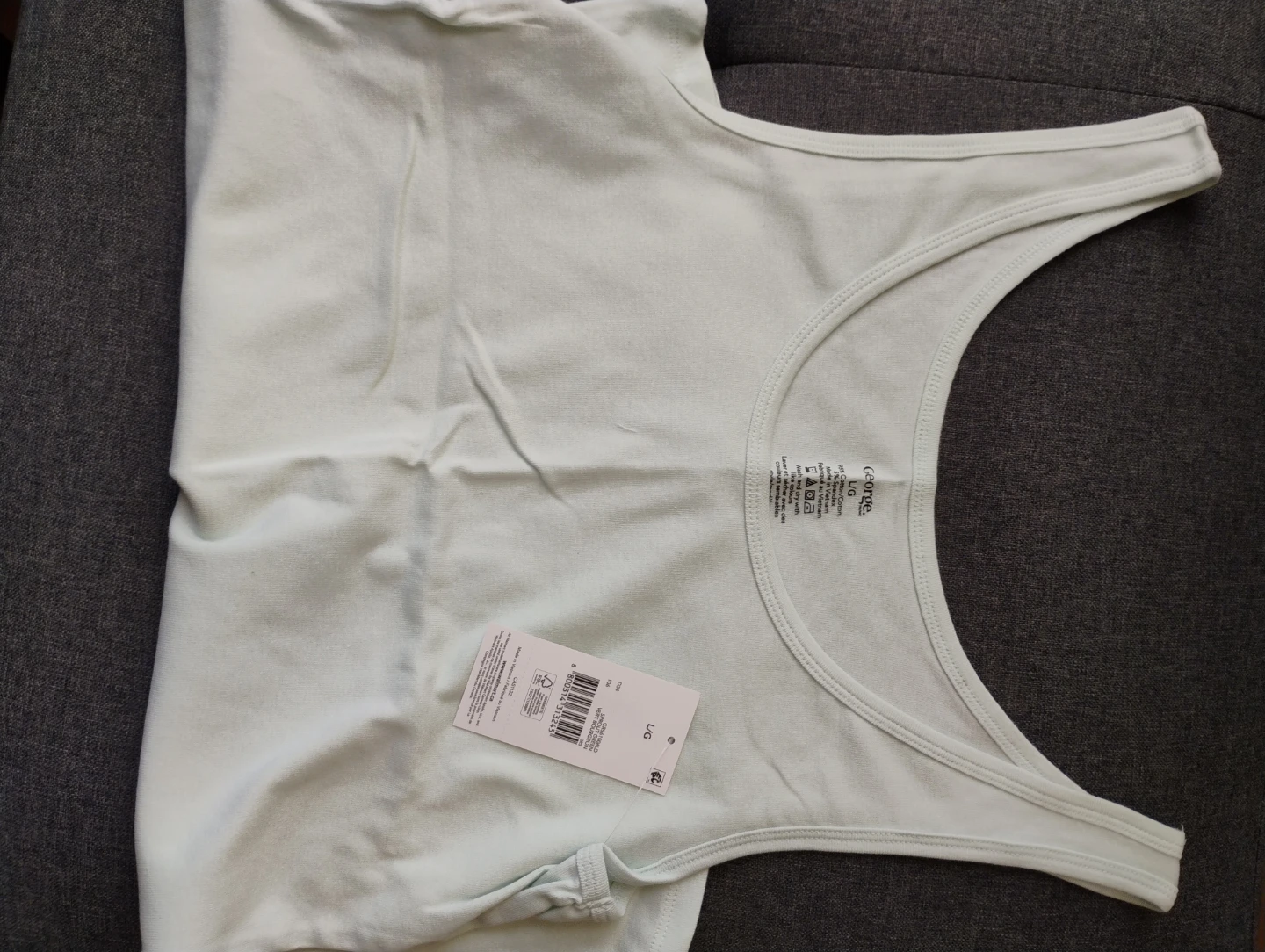 Brand New George Women's Tank Top - Light Green - Large