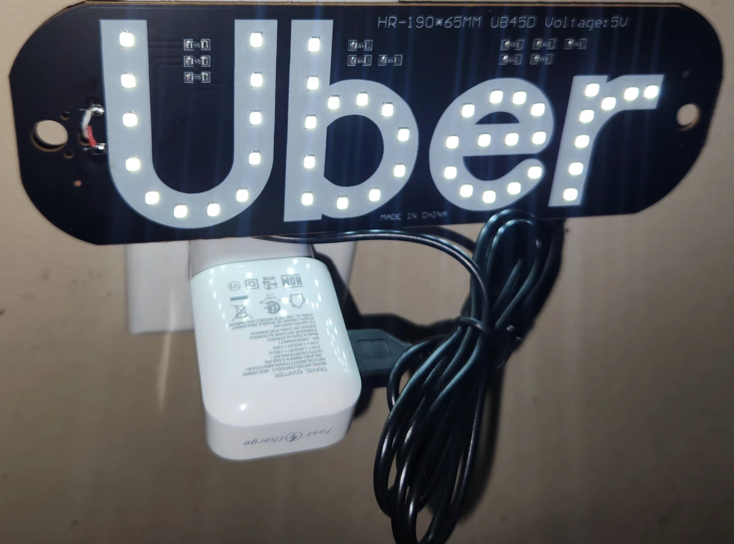 New Uber LED Car Sign - photo 3
