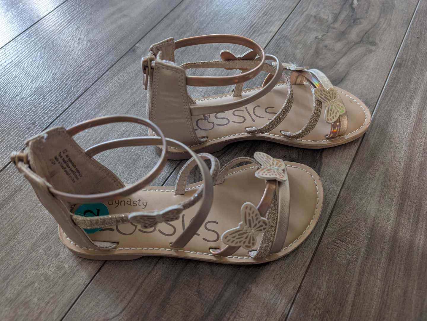 Butterfly Toddler Sandals Size 12