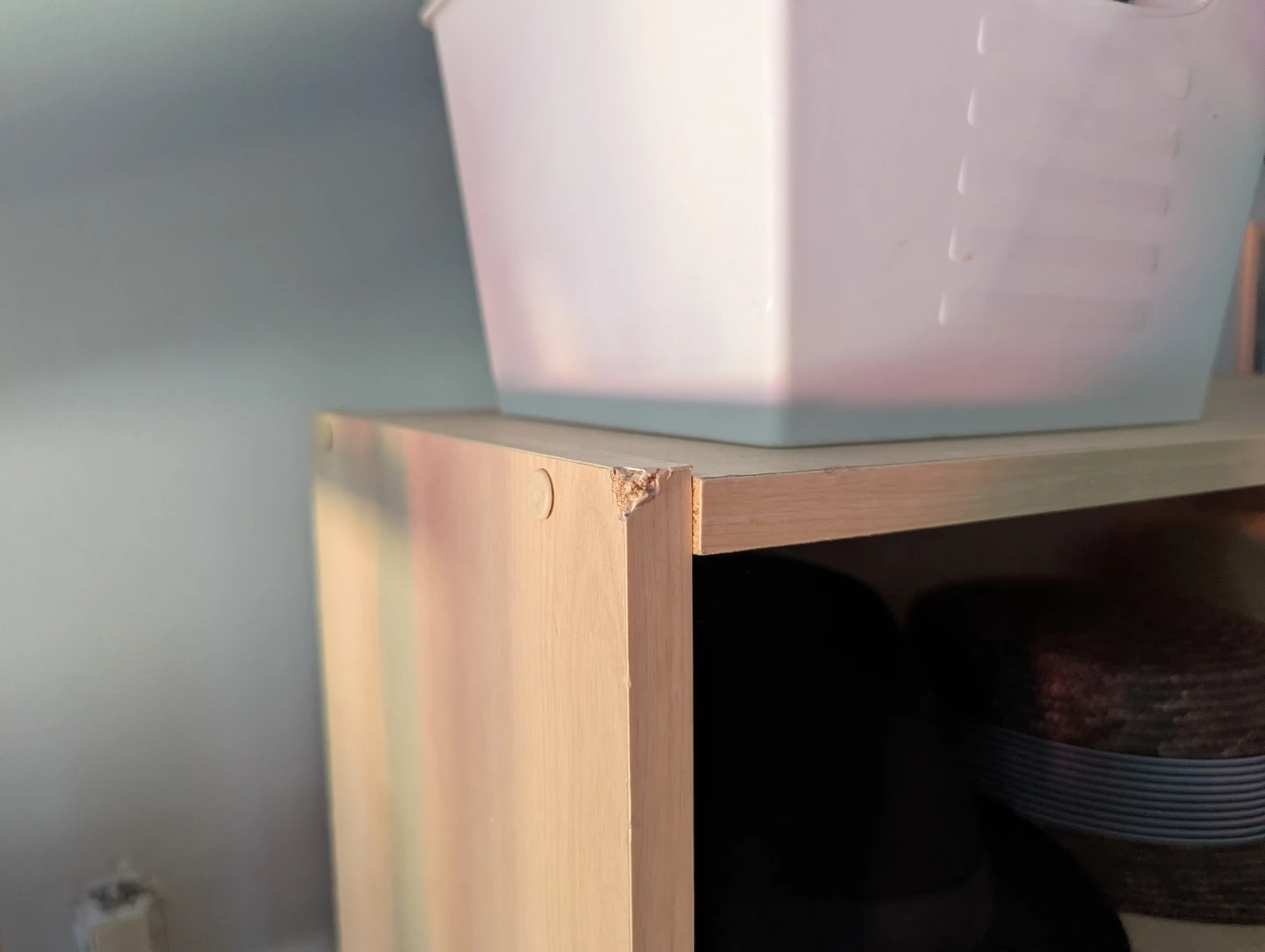 Light Wood Finish Shelf Unit - photo 3