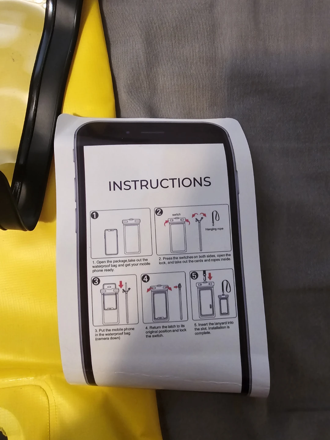 Earth Pak Yellow 10L Waterproof Dry Bag with Phone Case - photo 3