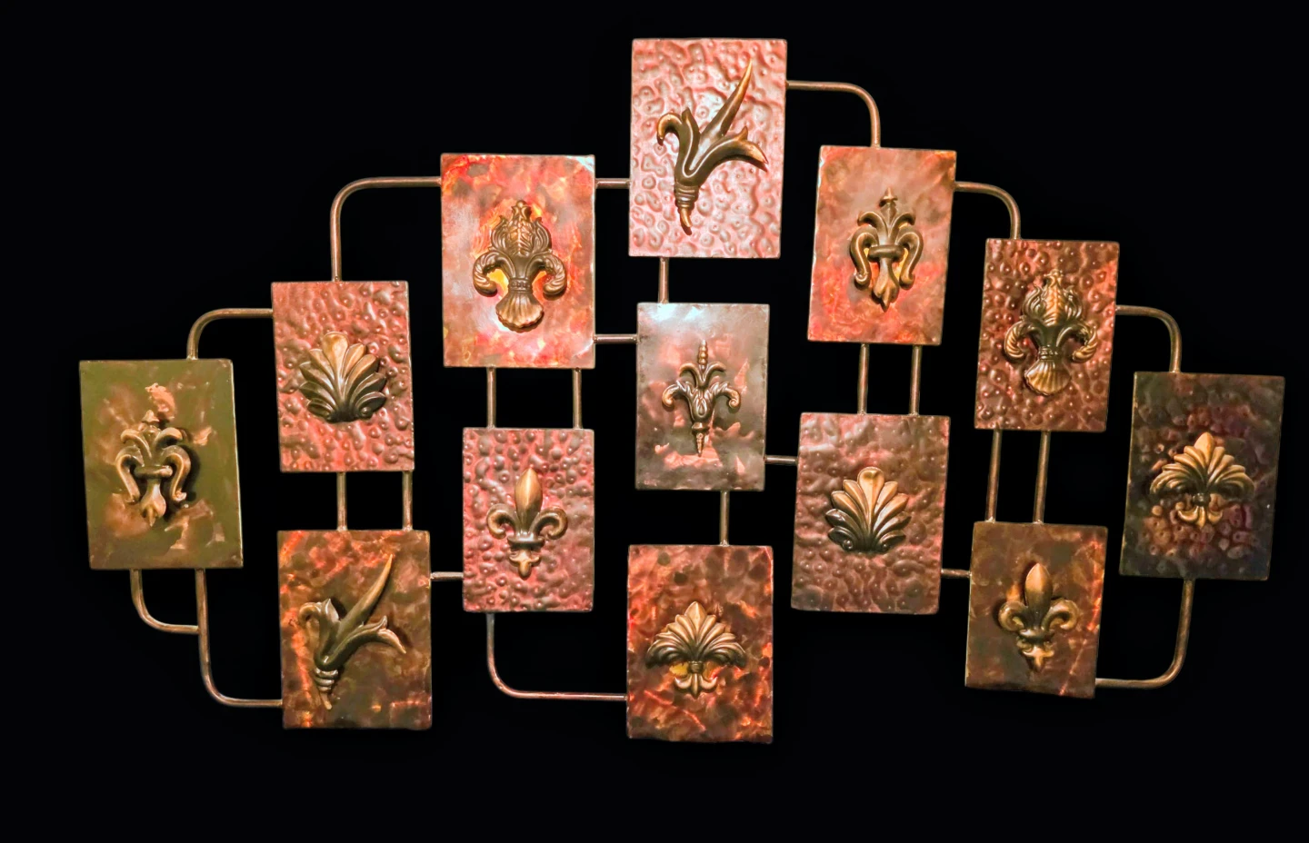 Mid-Century Modern Metal Wall Art Sculpture - photo 3