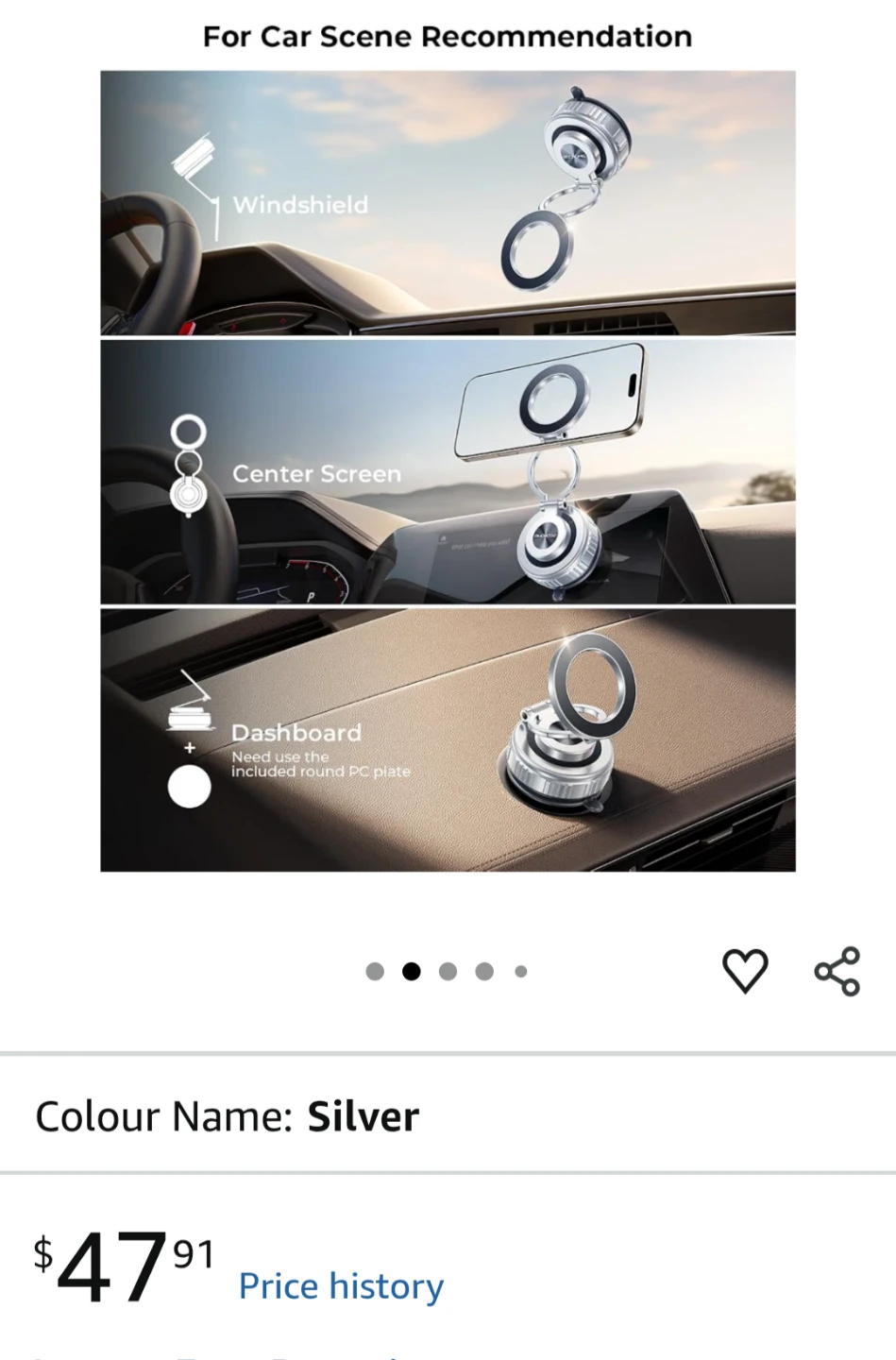 Rotation Vacuum Magnetic Phone Holder - photo 2