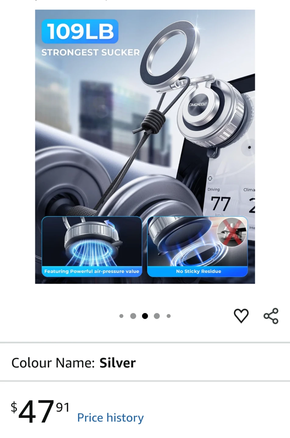 Rotation Vacuum Magnetic Phone Holder - photo 4