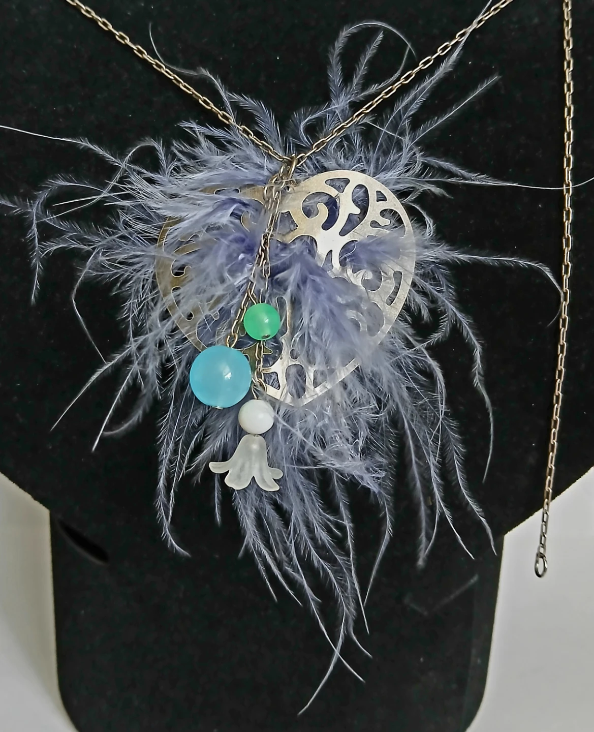 Feather Heart Charm Necklace - photo 4