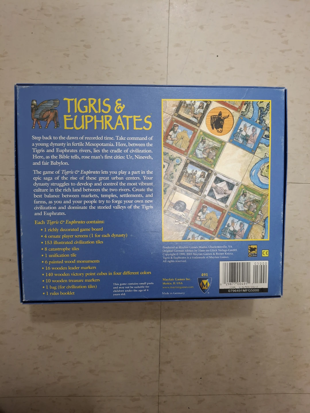 Tigris & Euphrates Board Game by Reiner Knizia - photo 2
