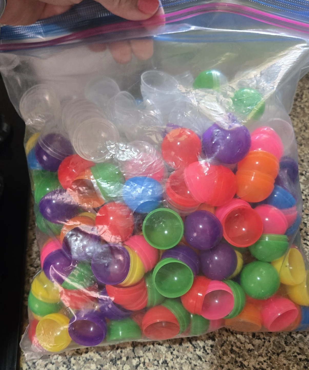 Bulk Lot of Empty Plastic Gumball Machine Capsules