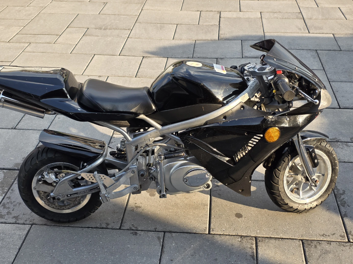 110cc 4-stroke X7 Super Pocket bike Semi-automatic 4 speed