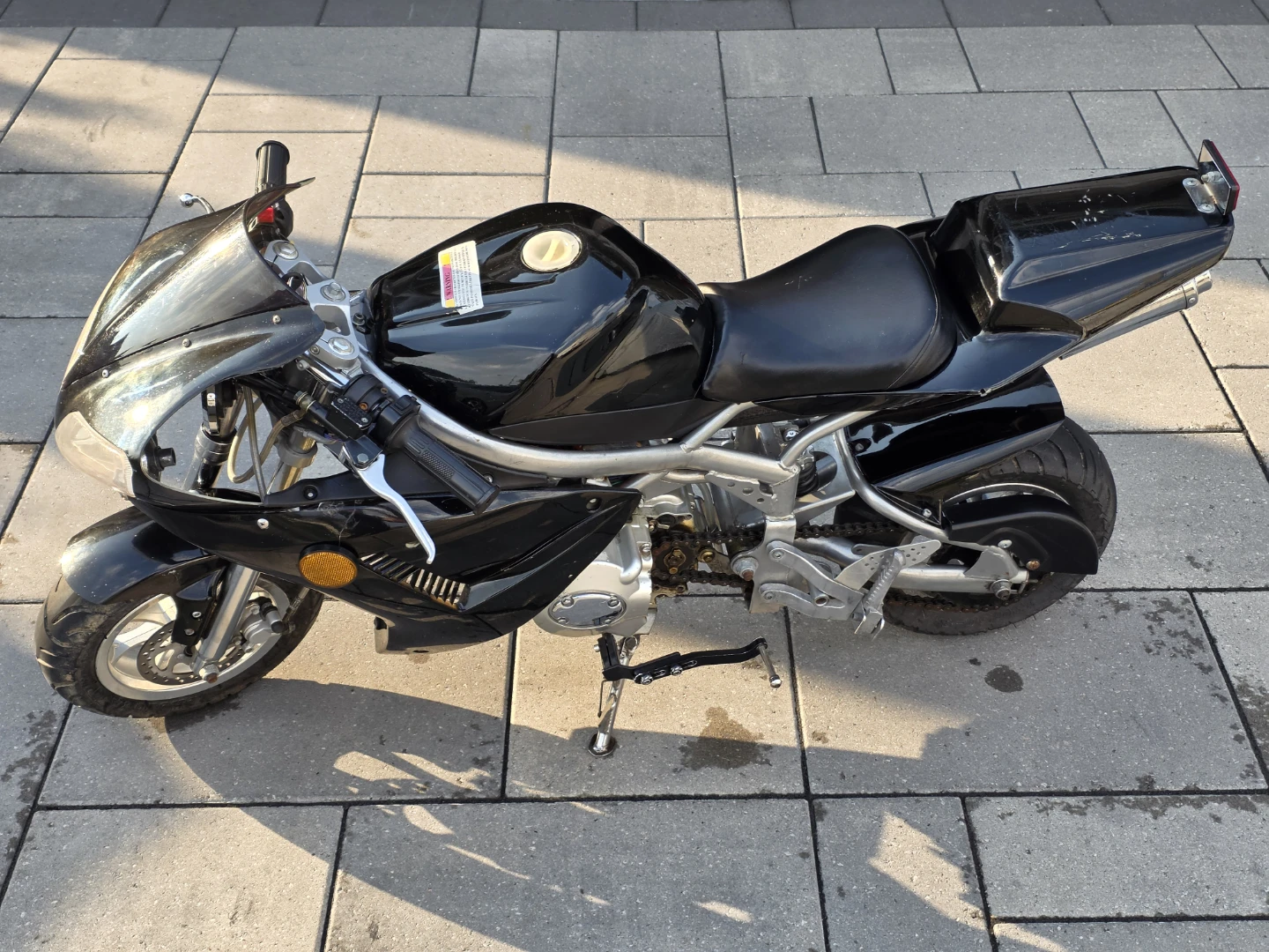 110cc 4-stroke X7 Super Pocket bike Semi-automatic 4 speed - photo 3