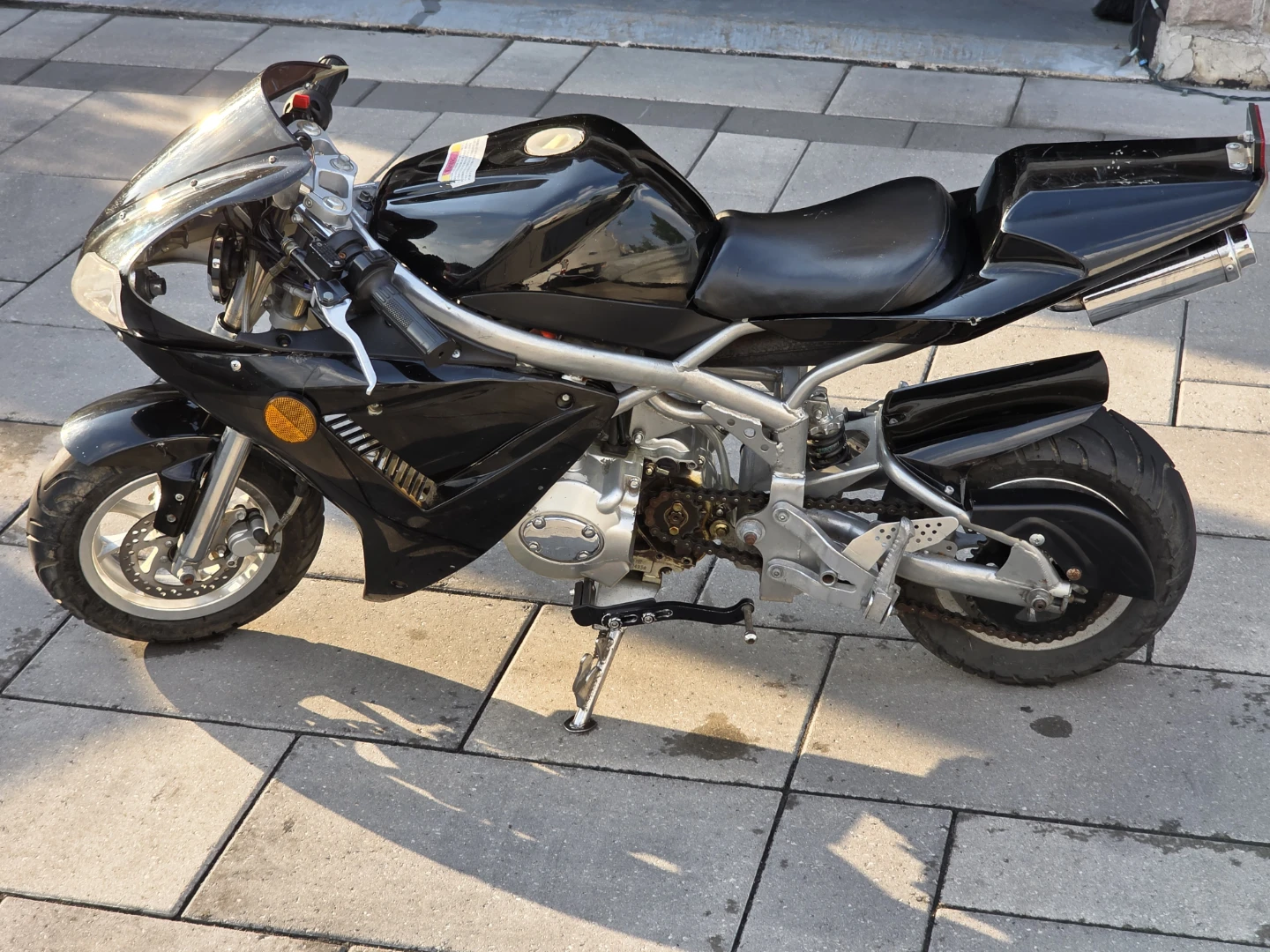 110cc 4-stroke X7 Super Pocket bike Semi-automatic 4 speed - photo 4