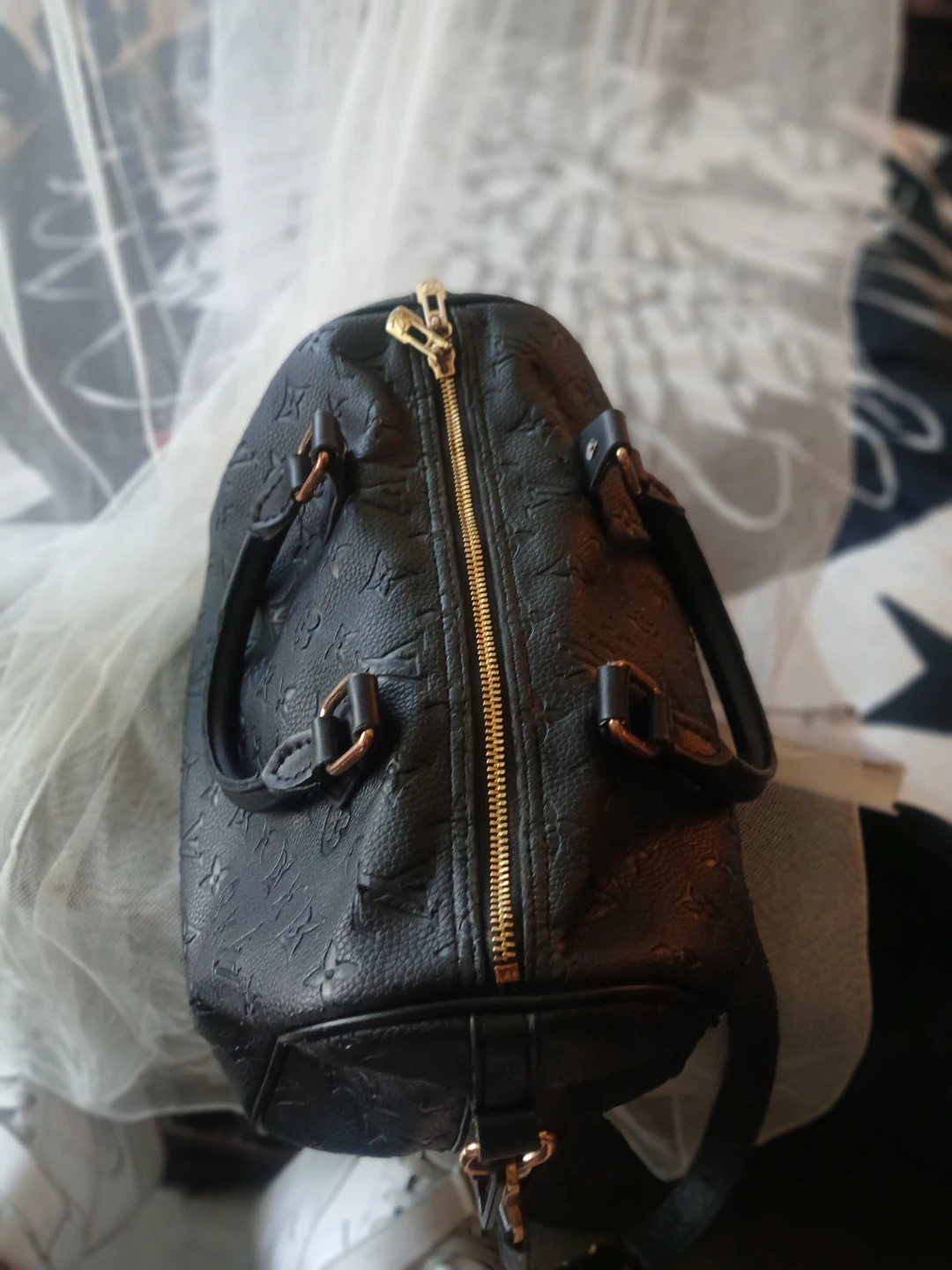 Louis Vuitton Speedy Bandoulière Monogram Empreinte Leather Bag - photo 2