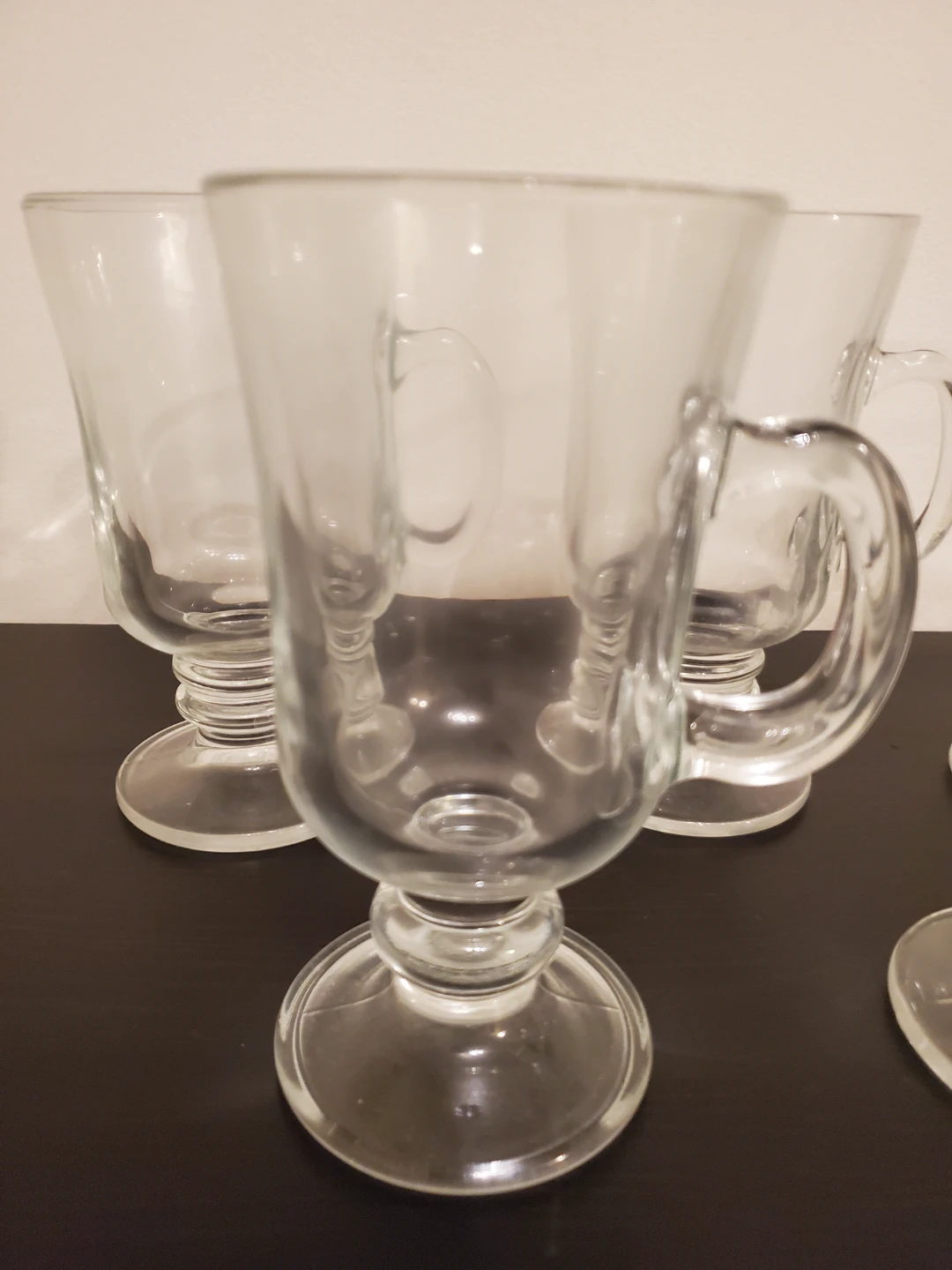Set of 5 Clear Glass Irish Coffee Mugs - photo 2