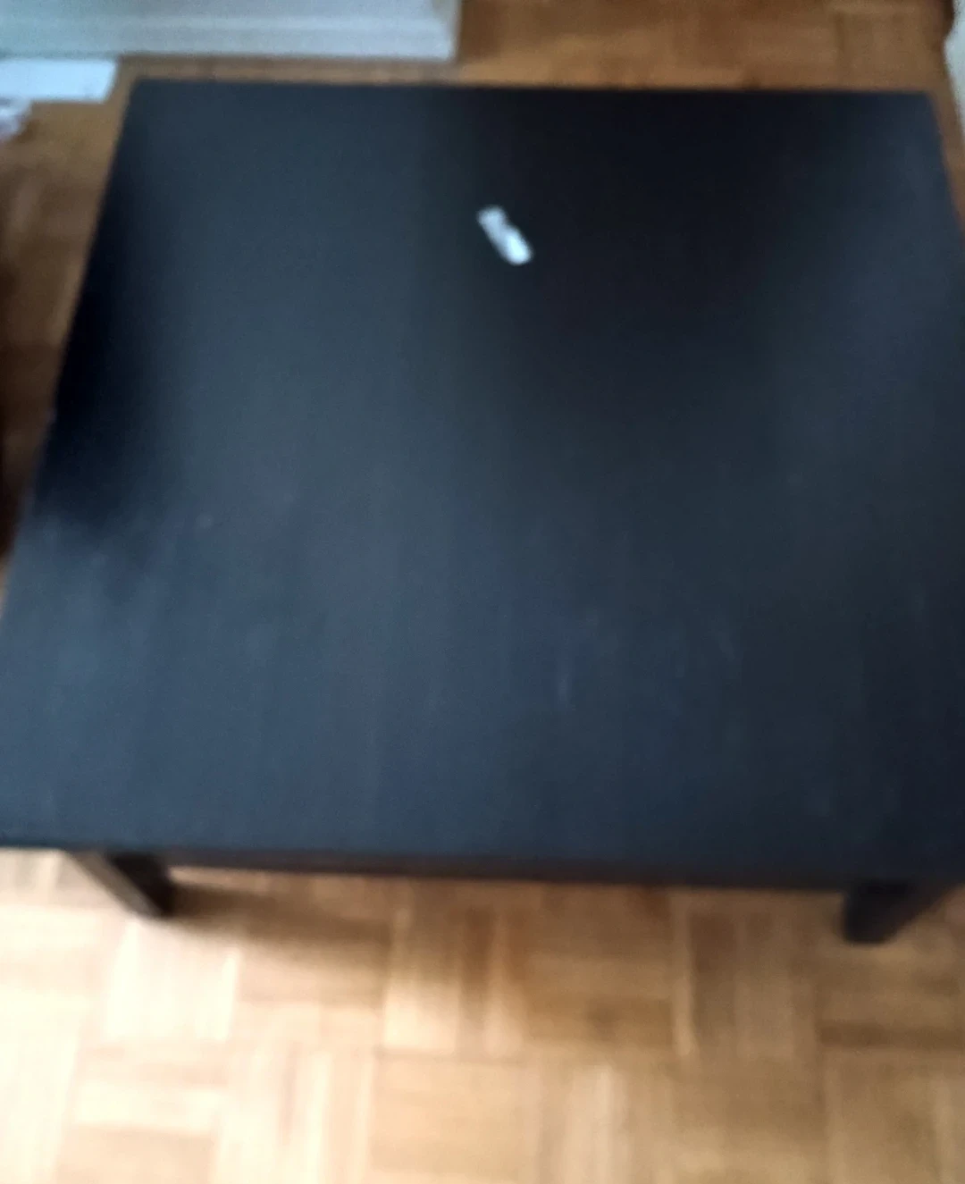 Black Coffee Table with Shelf