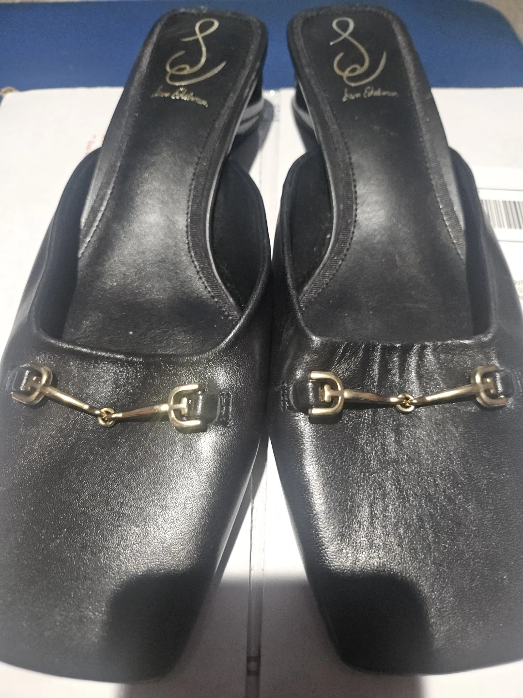 Sam Edelman Black Leather Mules Size 9.5 - photo 2
