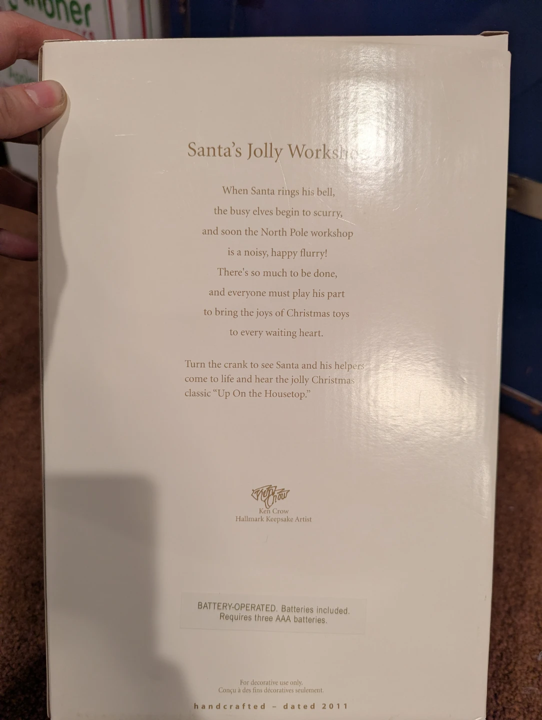 Hallmark Keepsake Santa's Jolly Workshop Music Box - photo 3