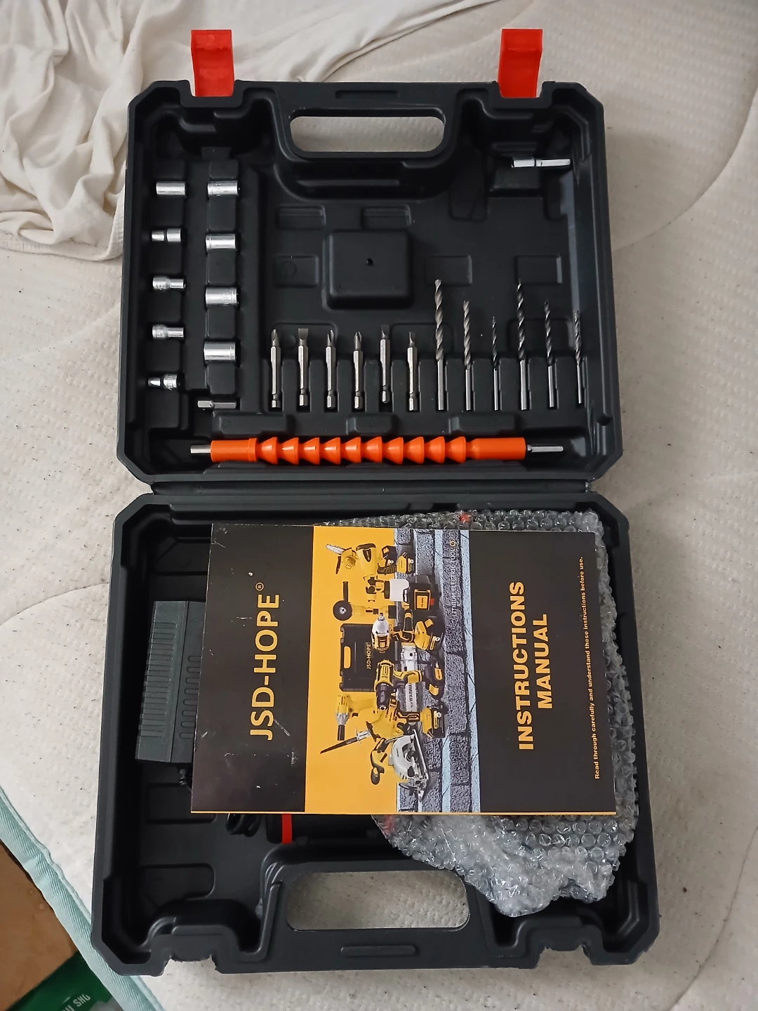 JSD-HOPE 48VF Cordless Drill Driver Kit W/ Carrying Case