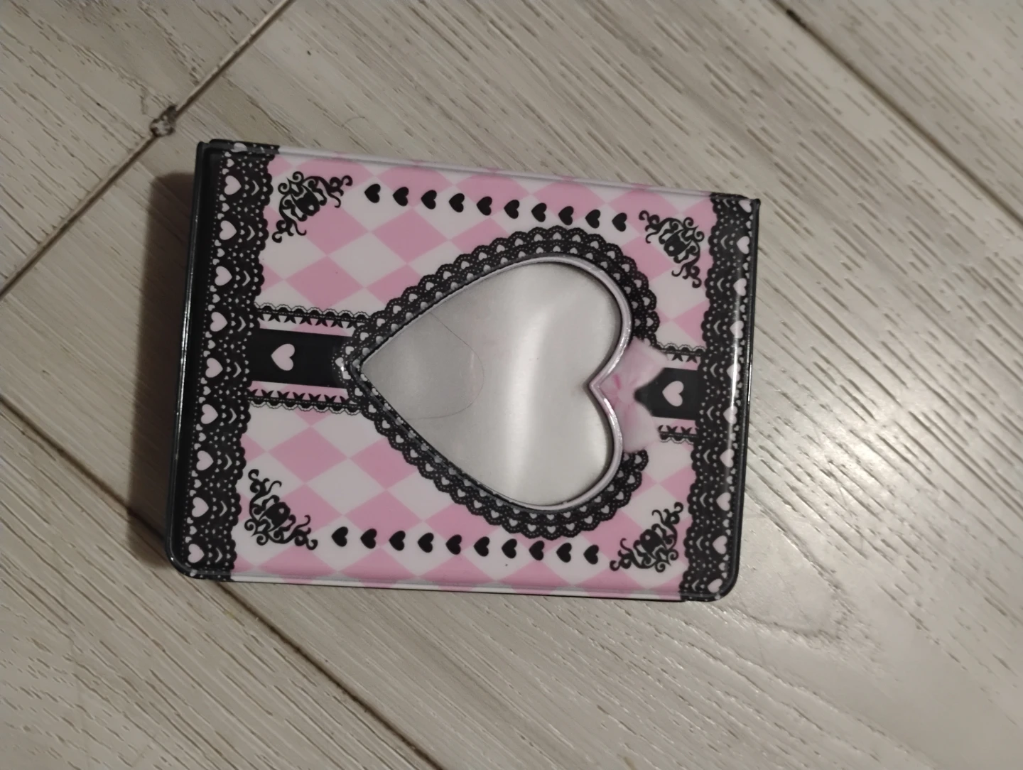 Pink and Black Heart Photo Album/Card Holder