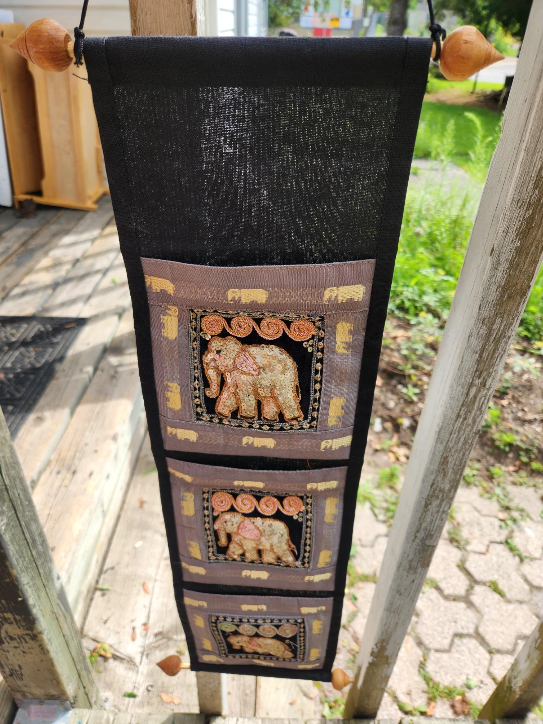 Hanging Wall Organizer with Elephant Design