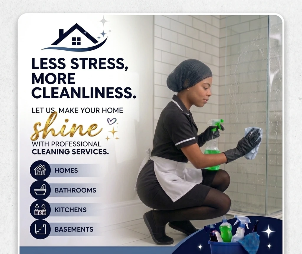 Cleaning Services for Homes, Bathrooms, Kitchens & Basements
