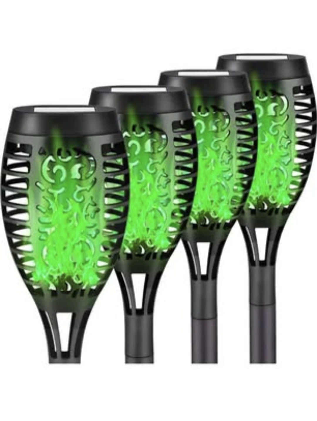 New Solar Flame Lights  purple or green. $6 each - photo 4