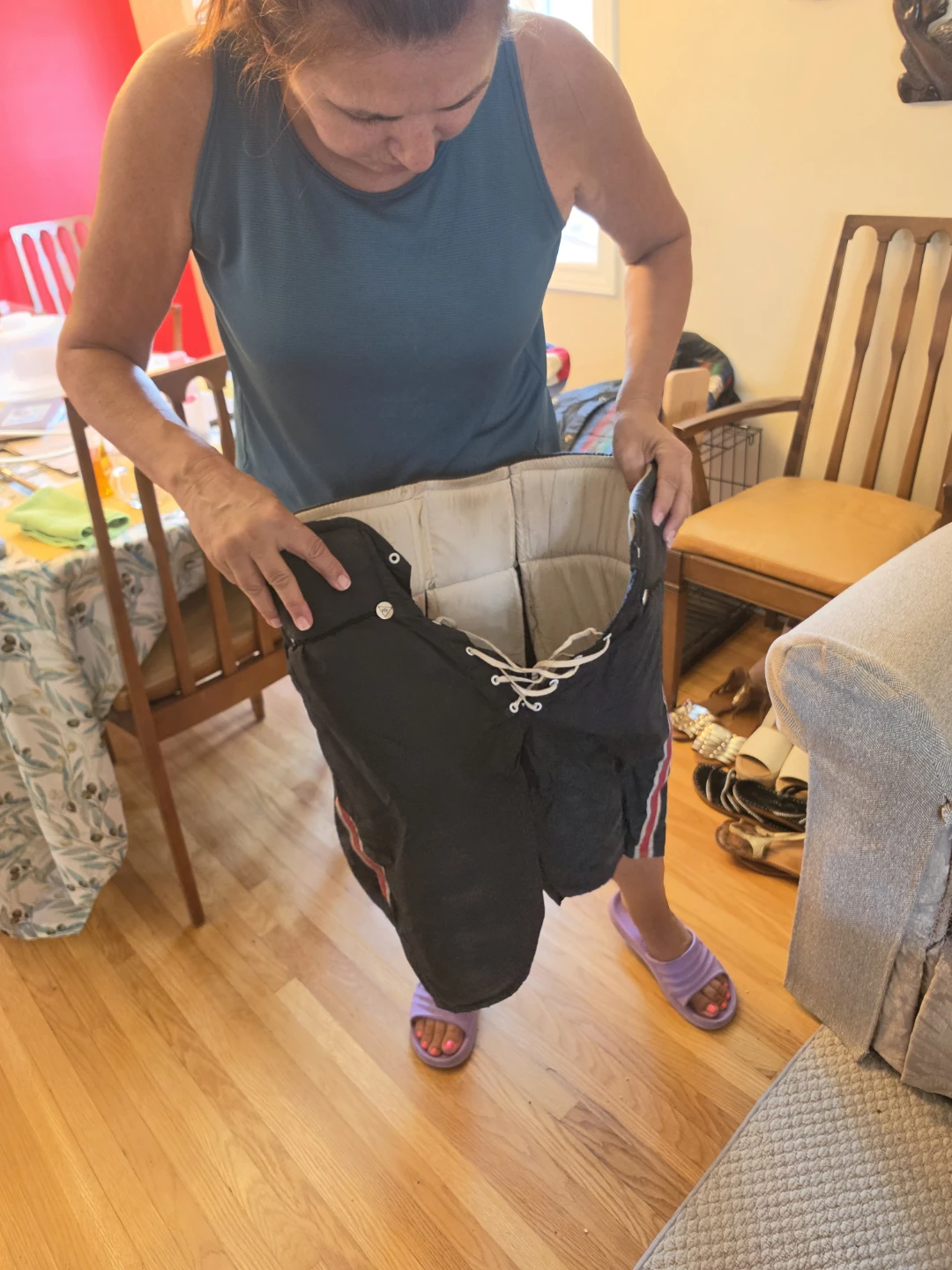Black Hockey Pants