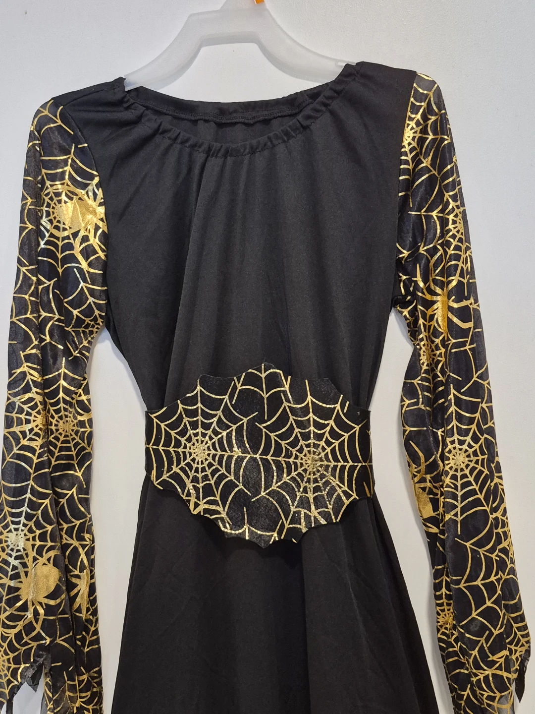 Black Spiderweb Halloween Costume Dress