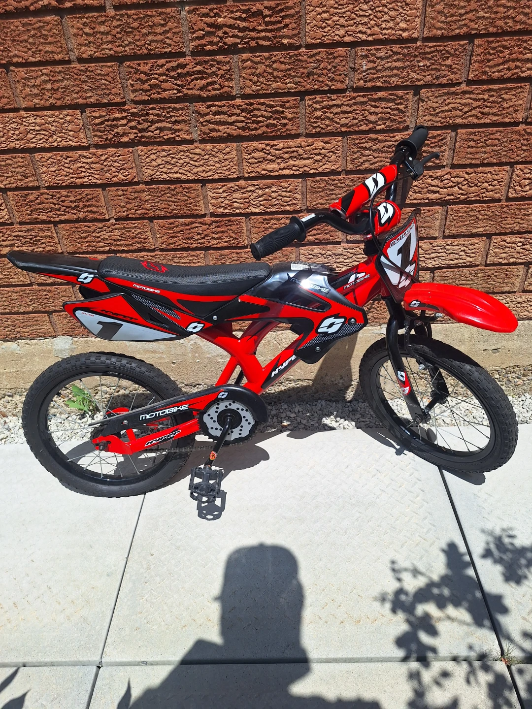 Kids "Motobike" Red Bicycle