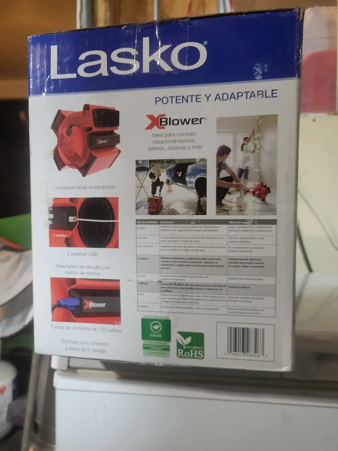 Lasko X-Blower 3-Speed Air Mover - photo 2