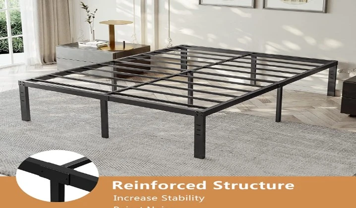 Queen Size Metal Bed Frame 18" tall