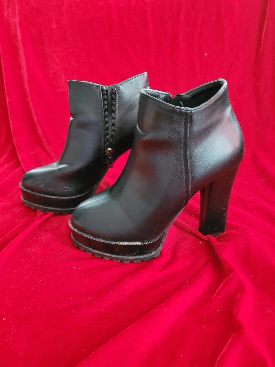 Black Platform Ankle Boots