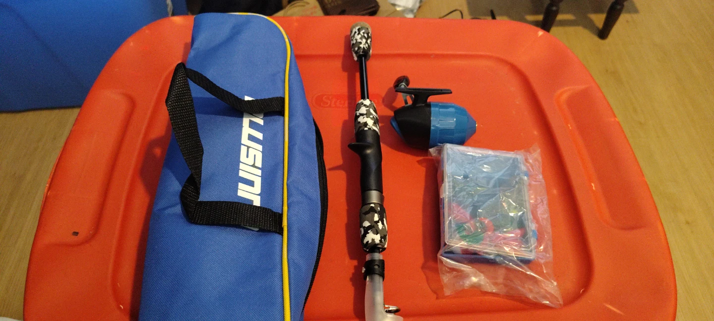 Plusinno Fishing Rod and Reel Combo with Bag