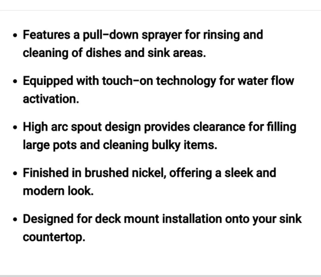 Brushed Nickel Pull-Down Kitchen Faucet - photo 3