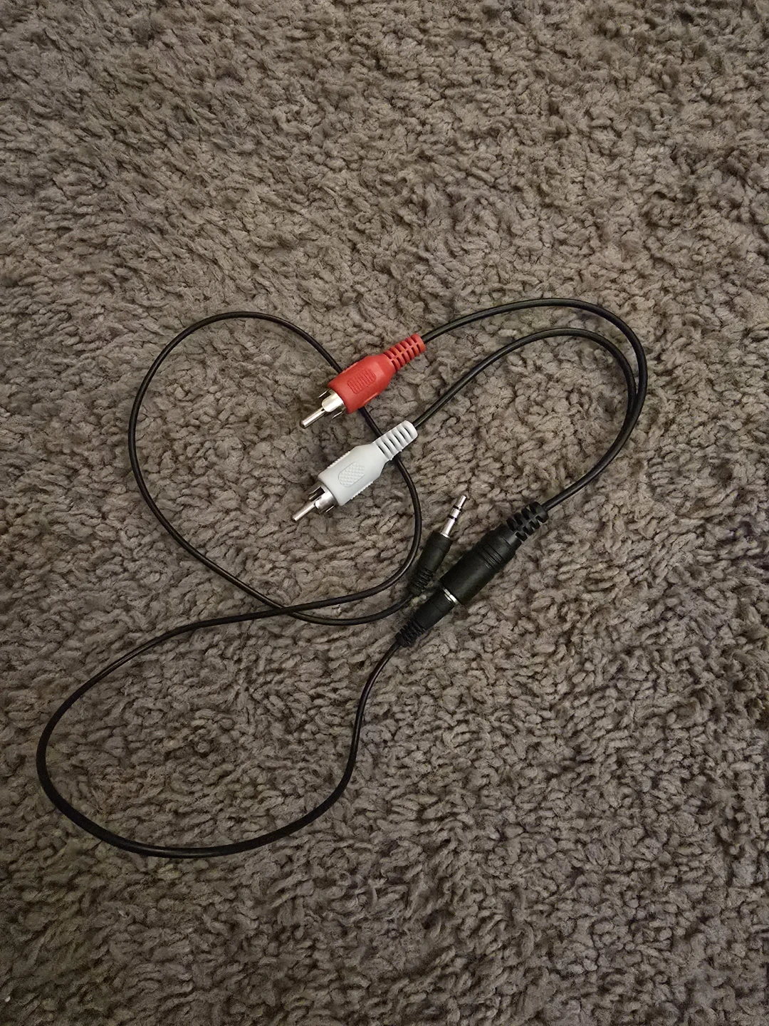 3.5mm Audio Jack to Dual RCA (Red and White) Audio/Video Cable