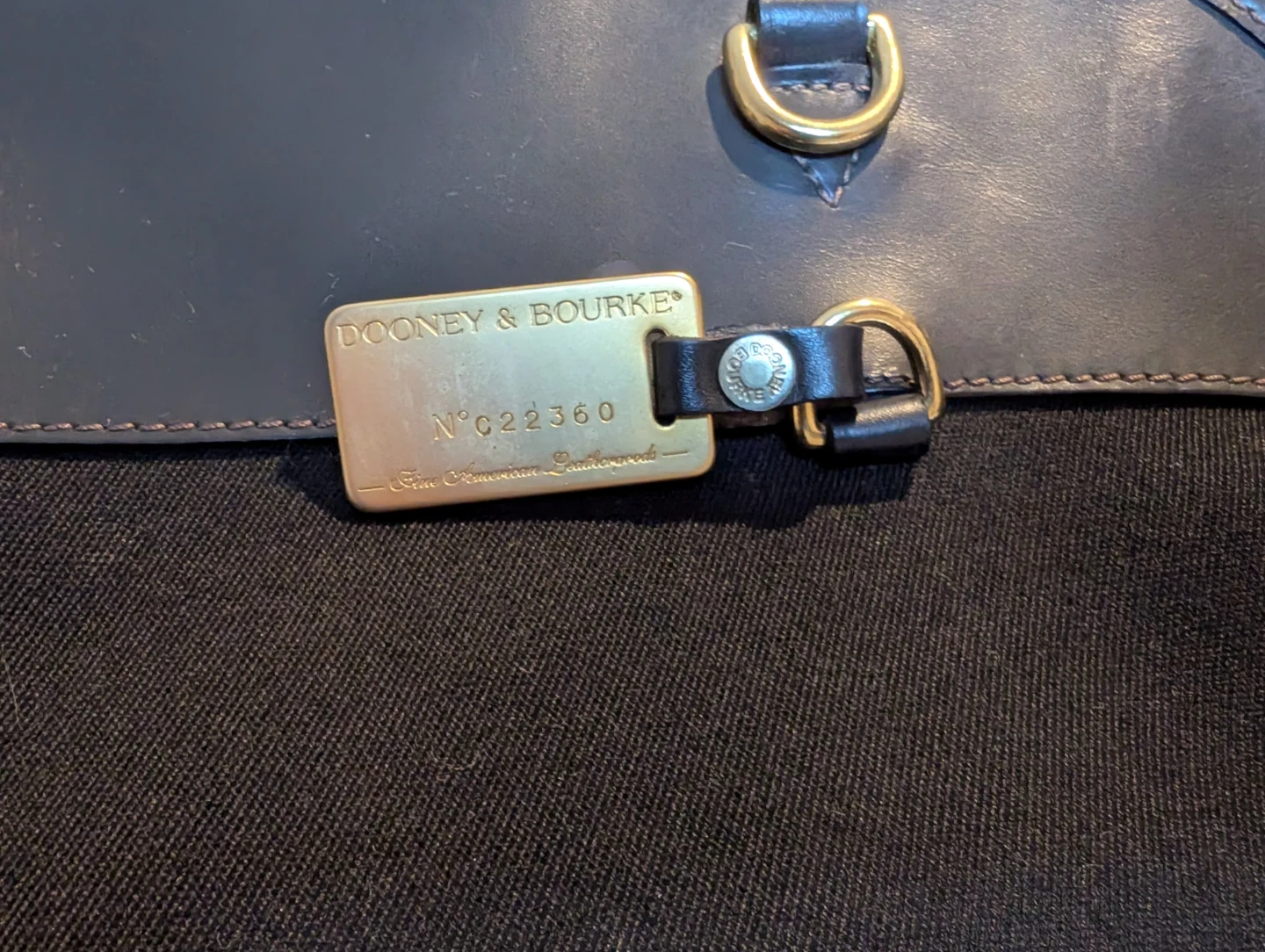 Dooney & Bourke Black Leather & Canvas Weekender Bag - photo 4