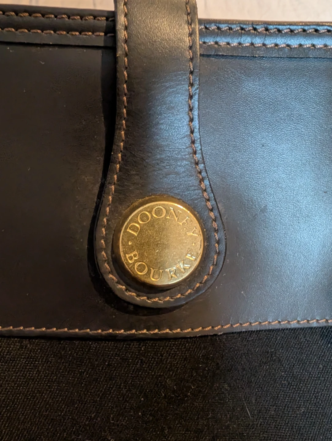 Dooney & Bourke Black Leather & Canvas Weekender Bag - photo 5