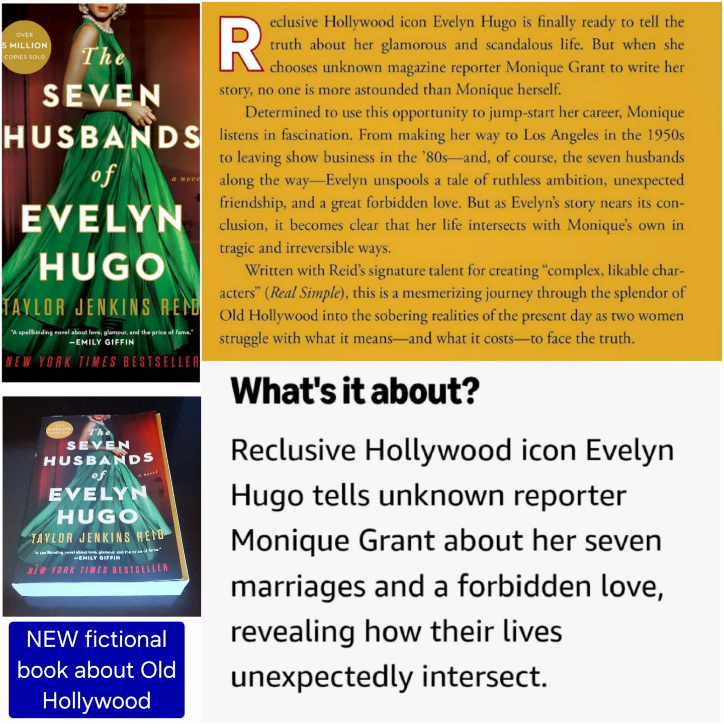 7 Husbands of Evelyn Hugo - NEW paperback book - photo 2