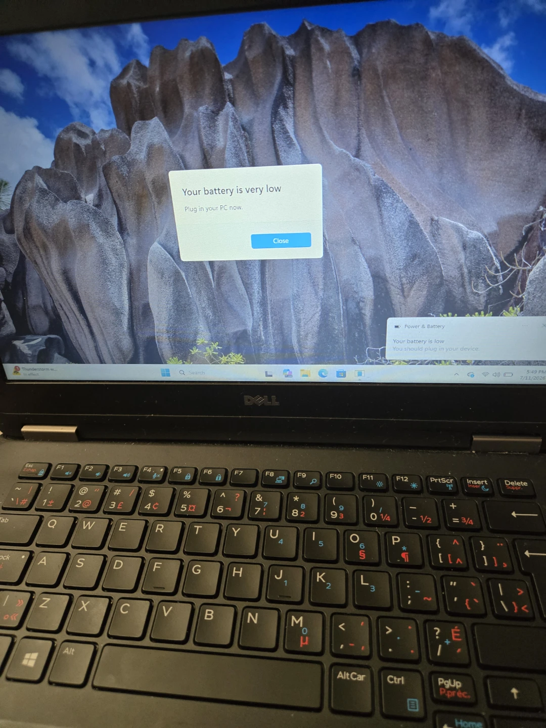 Dell Laptop with RGB Mousepad and Keyboard