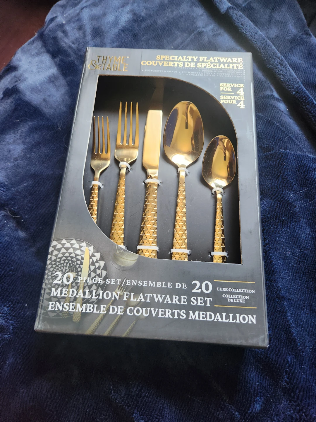 Thyme & Table Medallion Flatware Set - Gold